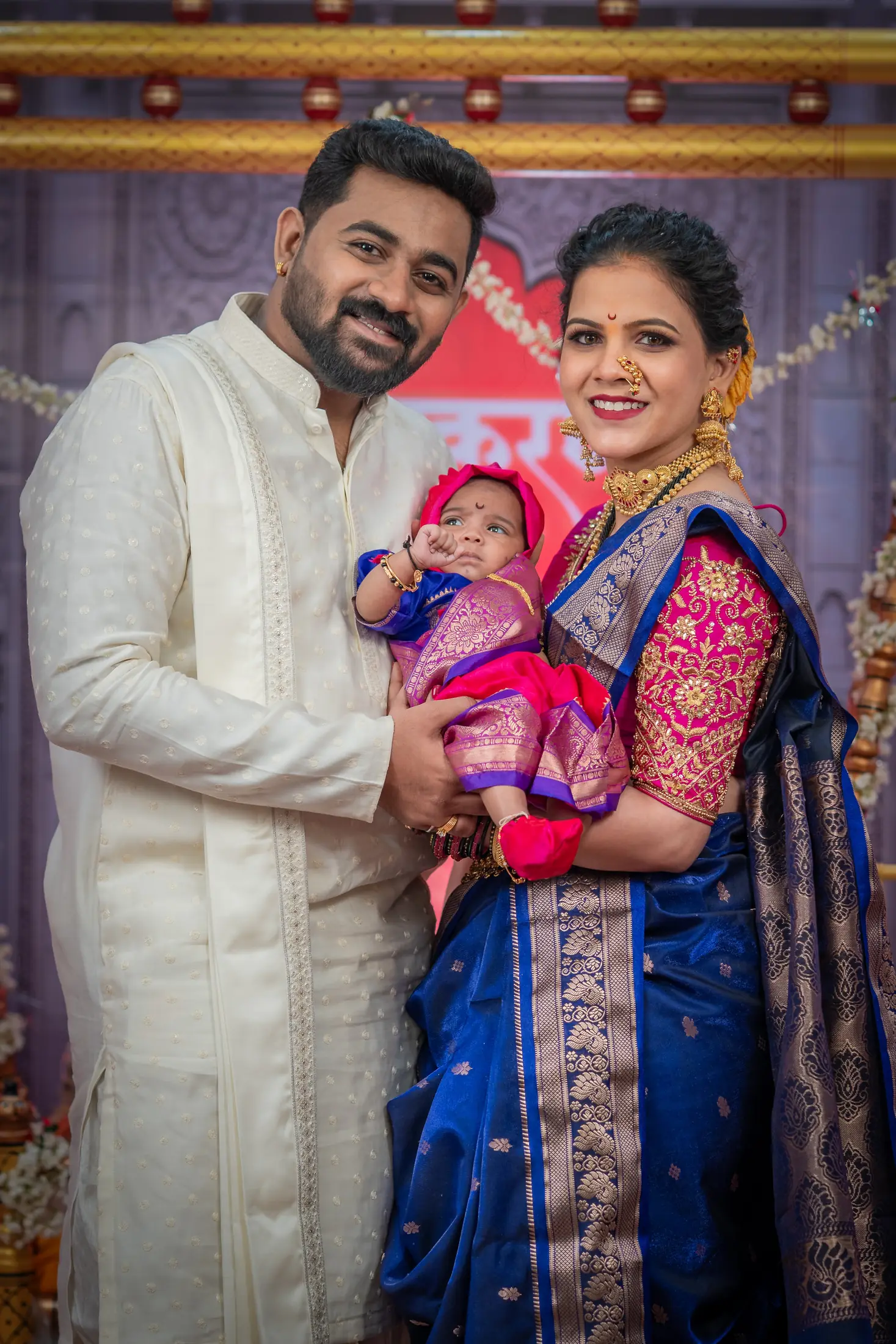 Vedant naming ceremony candid portrait 24