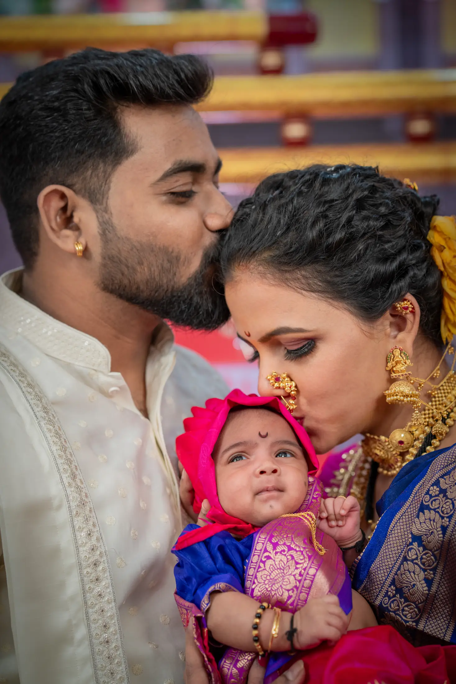 Vedant naming ceremony candid portrait 26