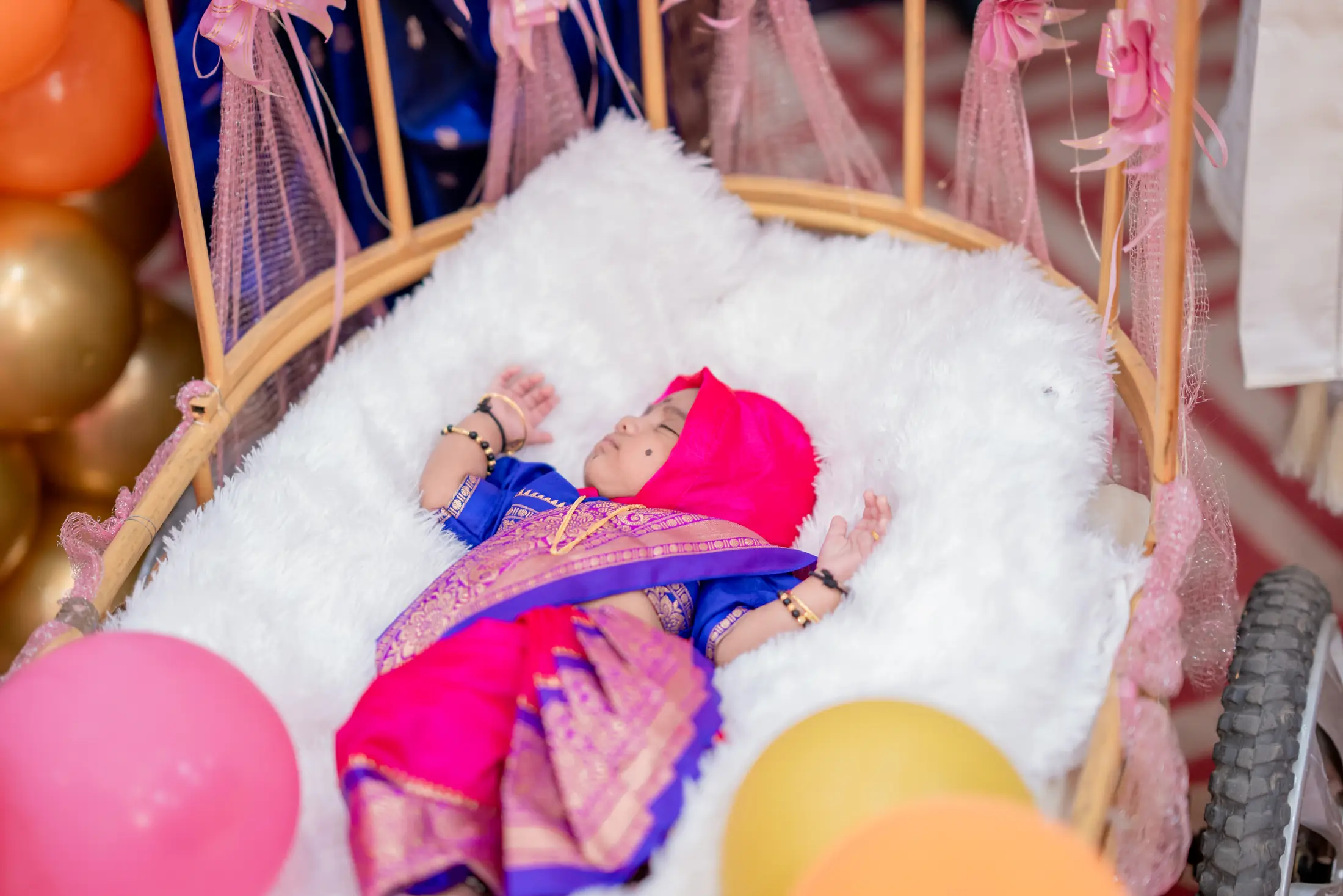 Vedant naming ceremony candid portrait 28