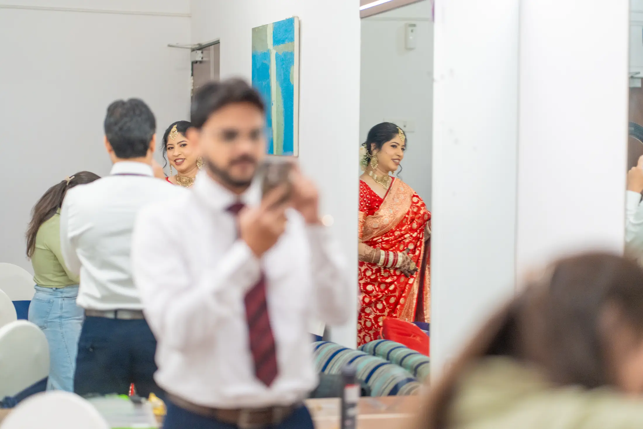 Abhijeet Nima wedding portrait