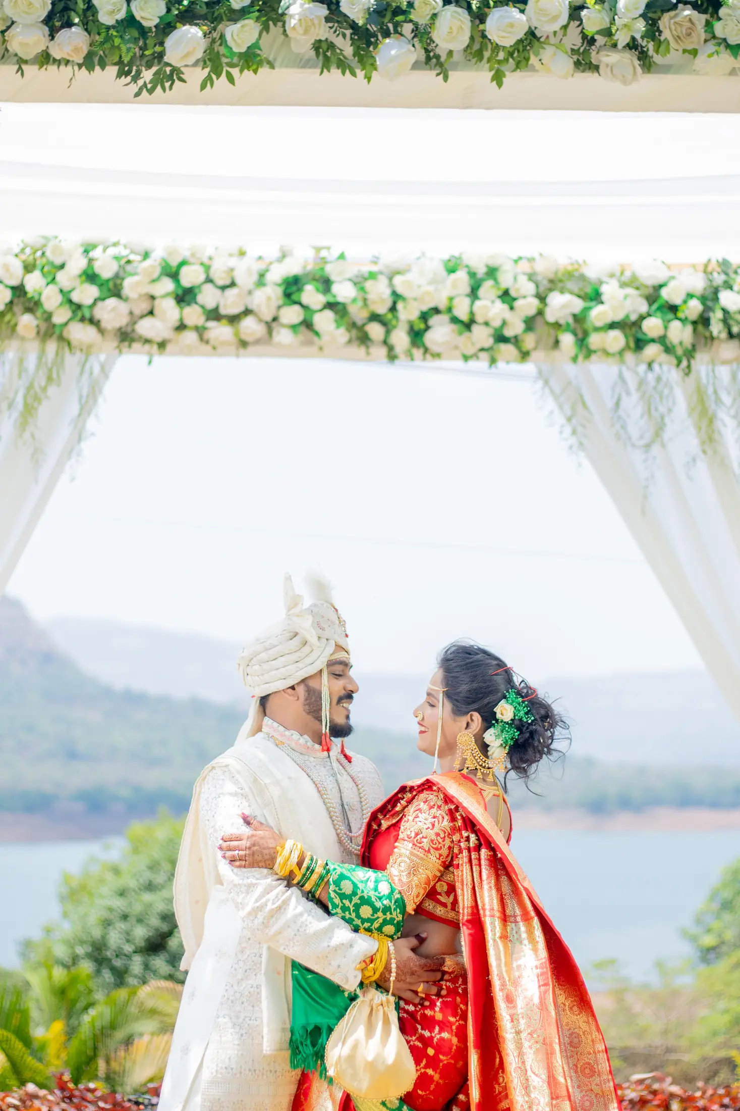 Akshay Pranali wedding portrait