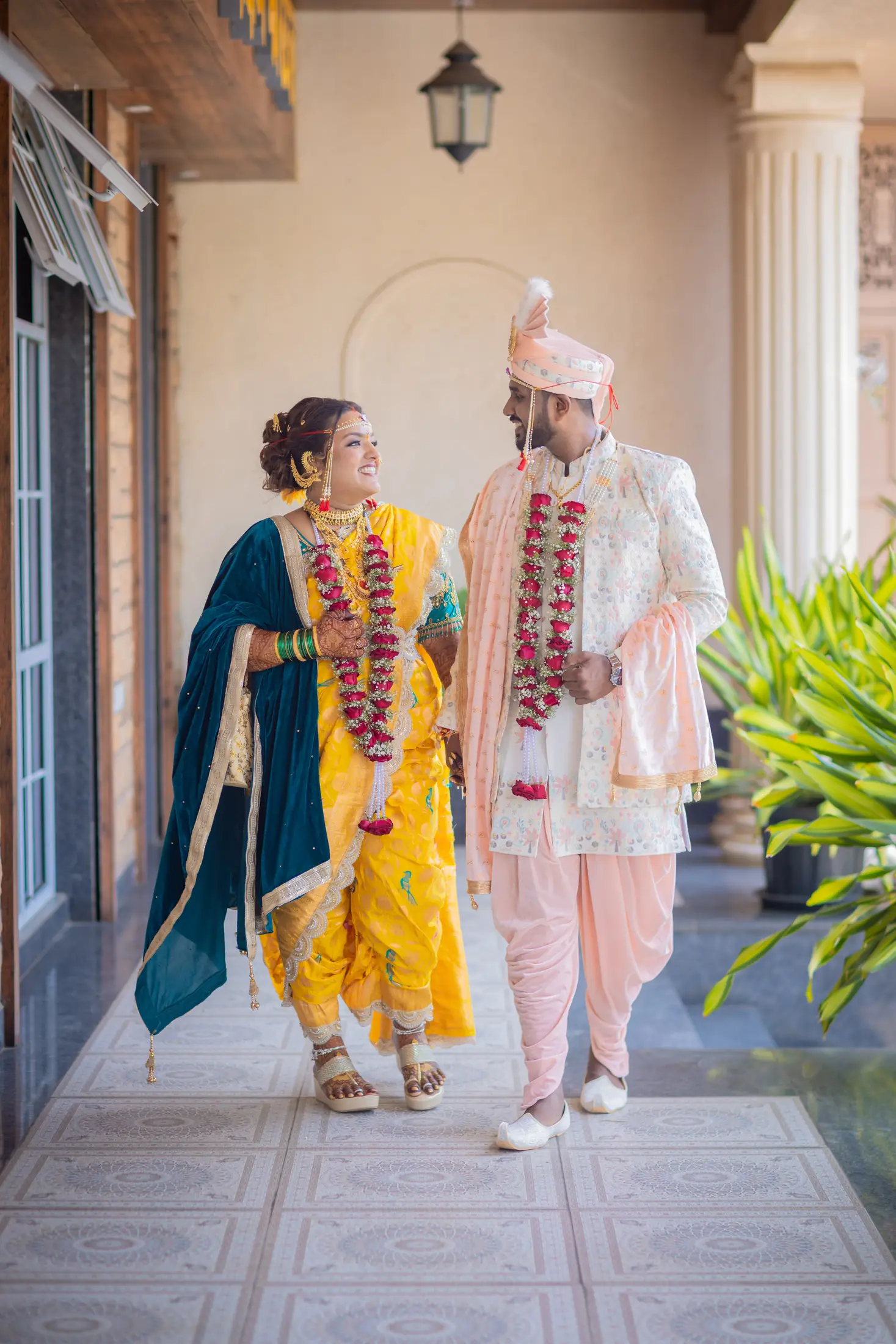 Bhushan Shruti wedding portrait