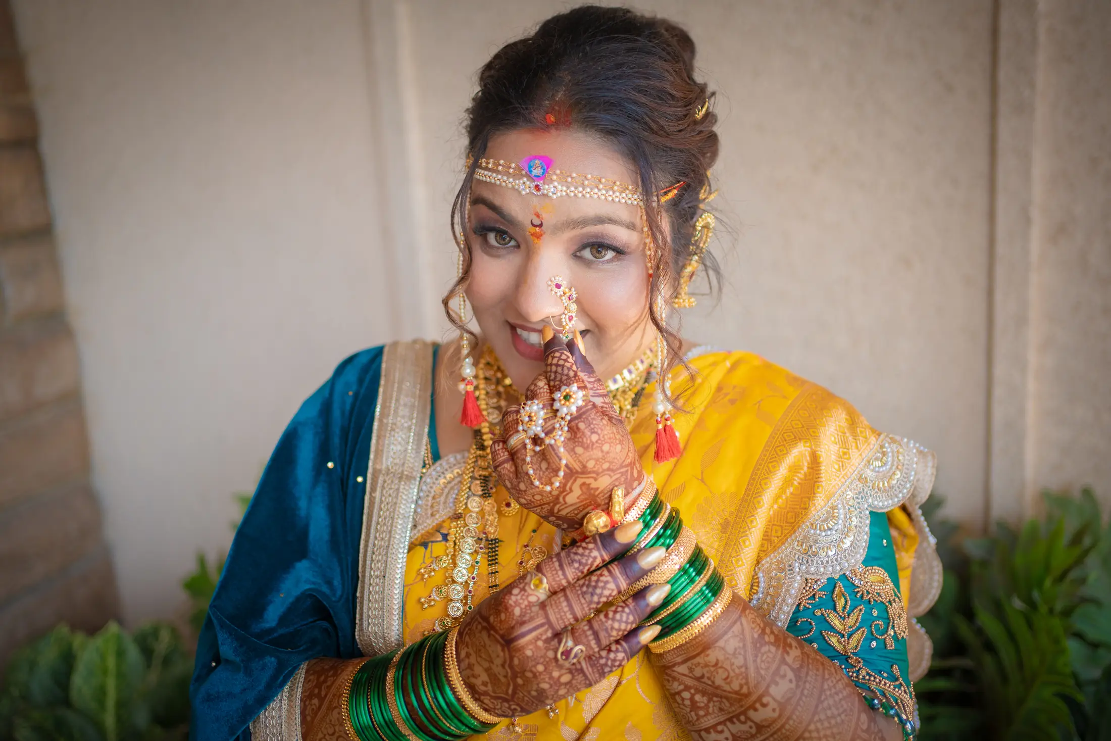 Bhushan Shruti wedding portrait 22
