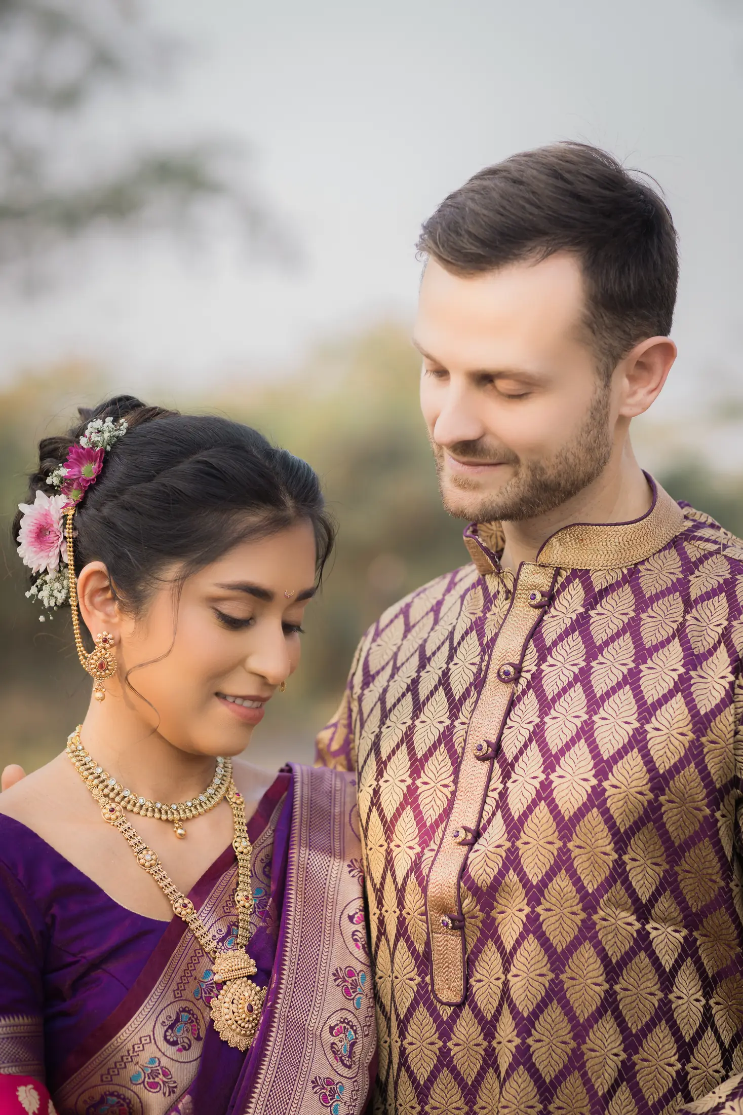 Maxime Riddhi wedding portrait
