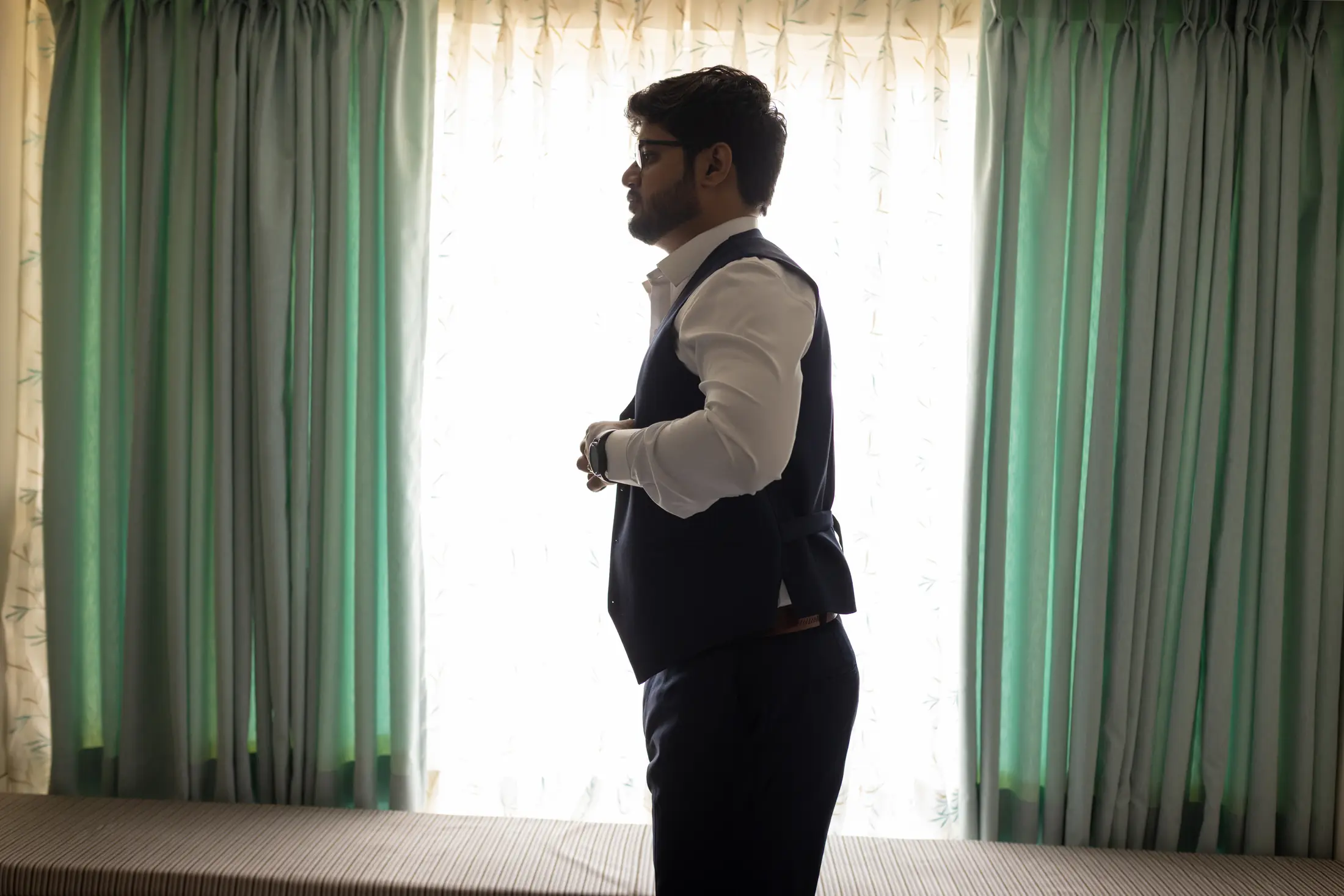 Shivangi Benson Christian Wedding wedding portrait 4