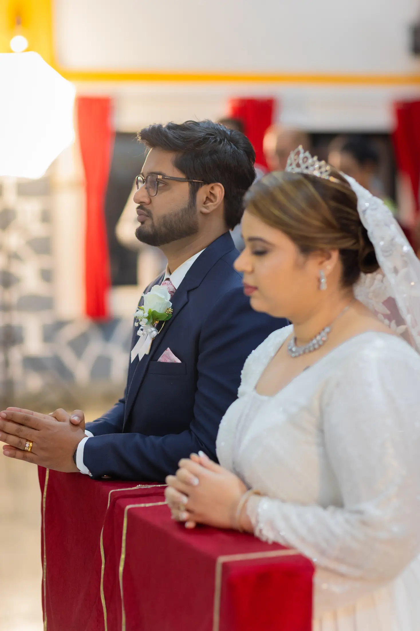 Shivangi Benson Christian Wedding wedding portrait 34